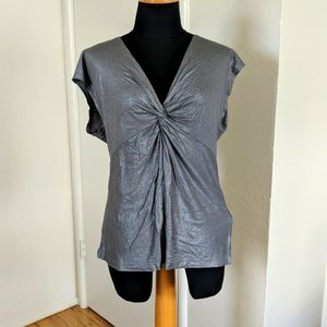 H&M metallic top NWT size M